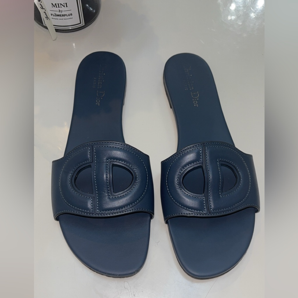 Dior Deep Blue Logo Slides